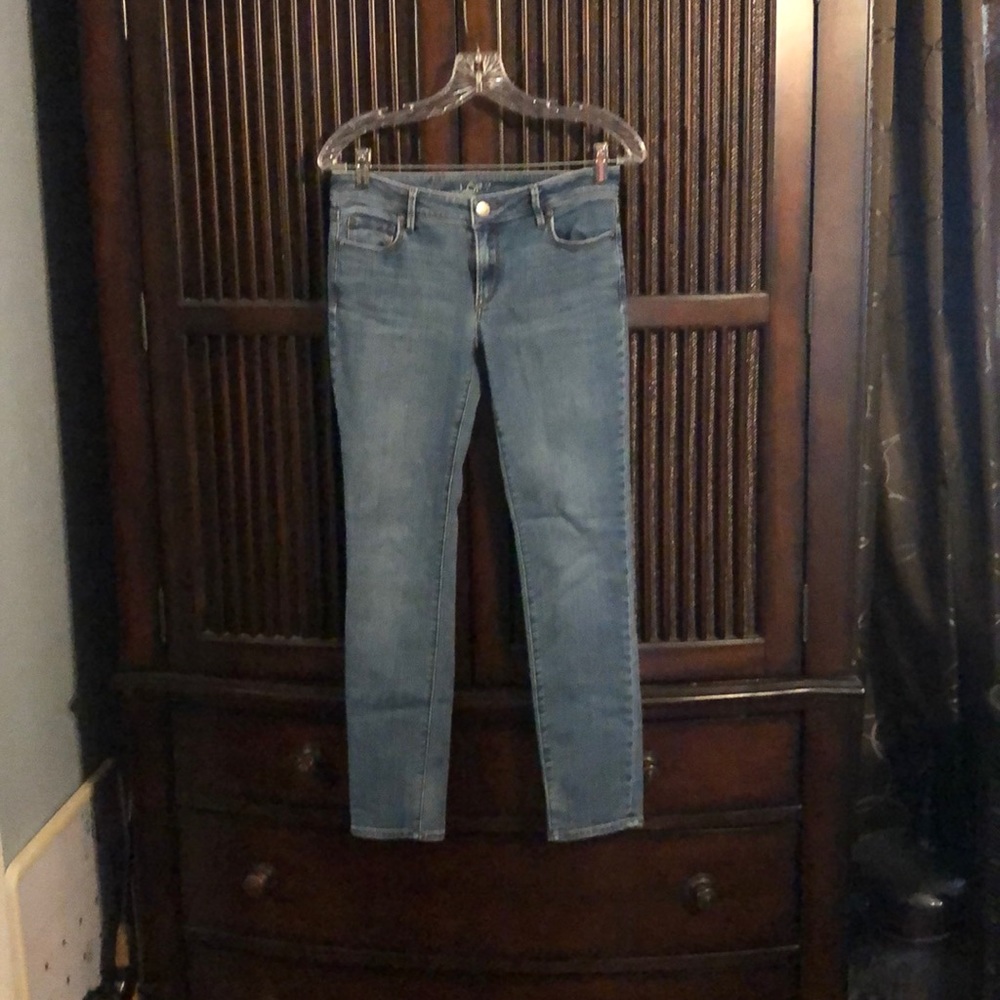 Loft skinny jeans low rise well worn jeans